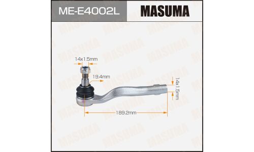 Наконечник рулевой тяги Masuma, для Mercedes-Benz C-Class (W204), арт. ME-E4002L