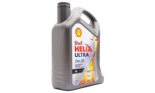Масло моторное Shell Helix Ultra 5w30, синтетическое, API SP, ILSAC GF-6A, для бензинового двигателя, 4л, арт. 550069378
