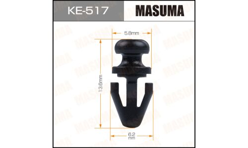 Клипса крепёжная дефлектора дверей Masuma, для Ford, арт. KE-517