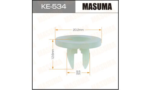 Клипса крепёжная защиты двигателя Masuma, для Ford, арт. KE-534