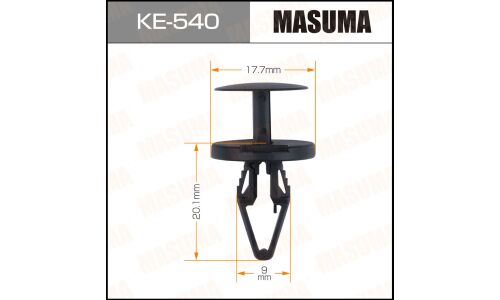 Клипса крепёжная бампера Masuma, для Opel, арт. KE-540