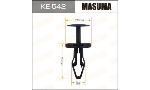 Клипса крепёжная патрубка воздухозаборника Masuma, для Opel, арт. KE-542