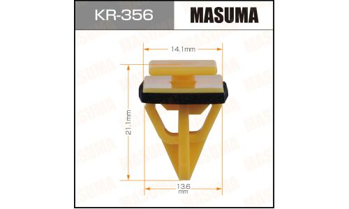 Клипса крепёжная крепления накладки двери багажника Masuma, для KIA, арт. KR-356