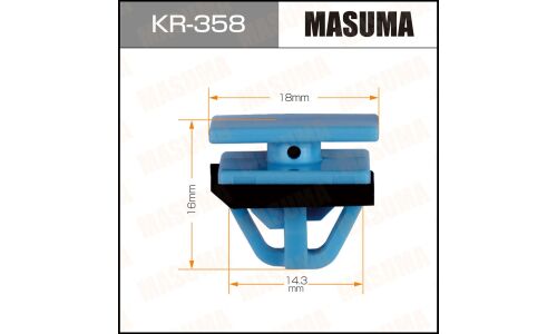 Клипса крепёжная накладок дверей Masuma, для Hyundai, KIA, арт. KR-358