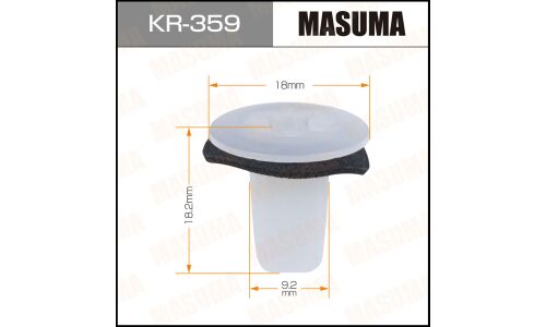 Клипса крепёжная деталей кузова Masuma, для Hyundai, KIA, арт. KR-359