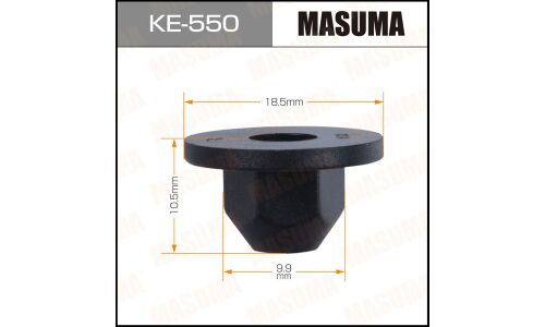 Клипса крепёжная деталей кузова Masuma, для Audi, Volkswagen, арт. KE-550