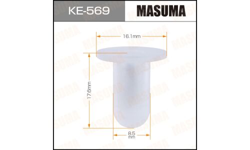 Клипса крепёжная обшивки багажника Masuma, для Renault, арт. KE-569