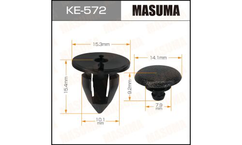 Клипса крепёжная обшивки багажника Masuma, для Renault, арт. KE-572