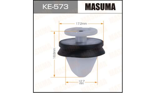 Клипса крепёжная решетки радиатора Masuma, для Renault, арт. KE-573