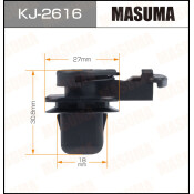 Клипса крепёжная заднего сиденья Masuma, для Honda, арт. KJ-2616