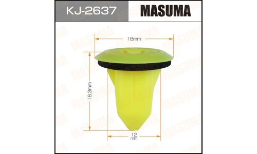 Клипса крепёжная бампера Masuma, для Lexus, Toyota, арт. KJ-2637