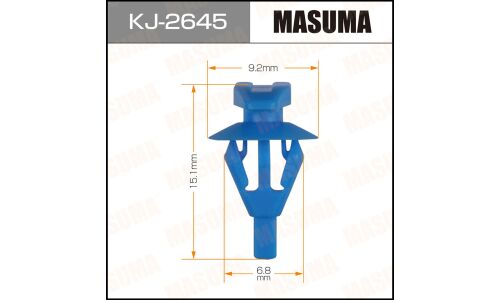Клипса крепёжная крепления уплотнителя двери Masuma, для Honda, Infiniti, Nissan, арт. KJ-2645