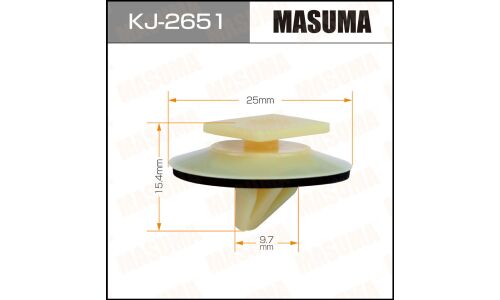 Клипса крепёжная спойлера Masuma, для Mazda, арт. KJ-2651
