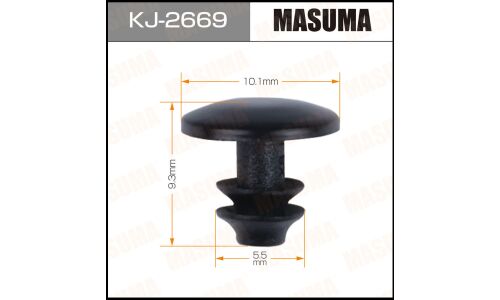 Клипса крепёжная крепления уплотнителя двери Masuma, для Honda, арт. KJ-2669