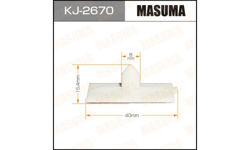 Крепёж крепления ветрового стекла Masuma, для Honda, арт. KJ-2670