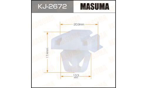 Клипса крепёжная крепления накладки порога Masuma, для Honda, арт. KJ-2672