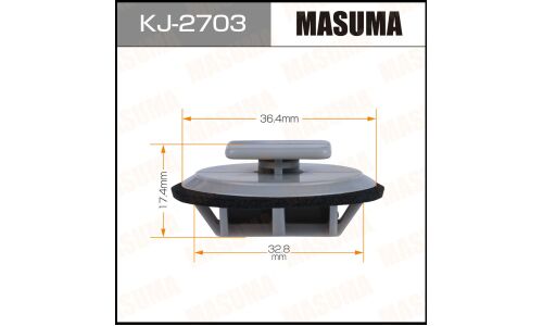 Клипса крепёжная порогов Masuma, для Mazda, арт. KJ-2703