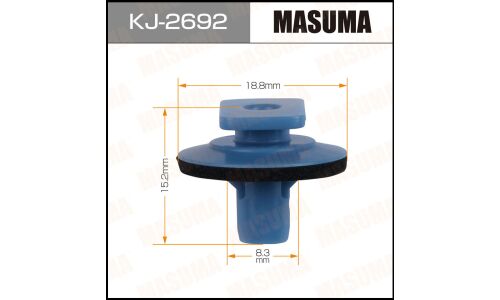 Клипса крепёжная обшивки двери багажника Masuma, для Nissan, арт. KJ-2692