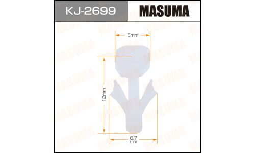 Клипса крепёжная накладок порога Masuma, для Mazda, арт. KJ-2699