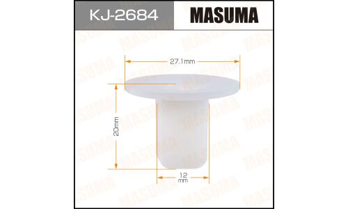 Клипса крепёжная крепления перегородки передней панели Masuma, для Lexus, Toyota, арт. KJ-2684