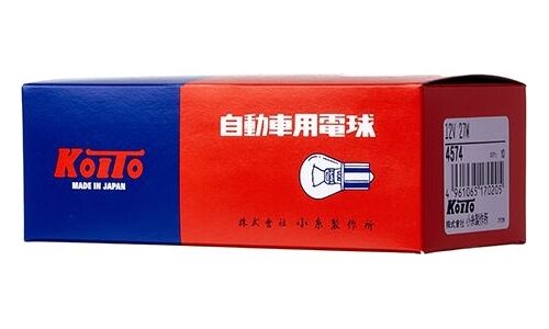Лампа Koito P27W (BA15s, S25), 12В, 27Вт, 1 шт арт. 4574