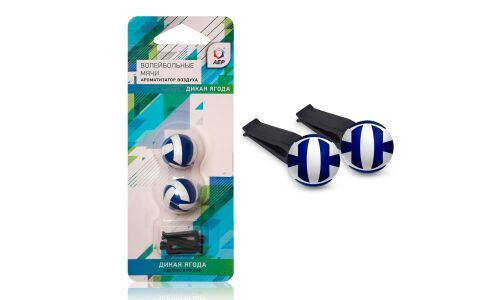 Ароматизатор в дефлектор АЕР «Волейбольные мячи» Дикая ягода, полимерный, арт. А 2304