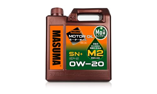 Масло моторное Masuma Motor Oil M2 0w20, синтетическое, API SN+, ILSAC GF-5, для бензинового двигателя, 4л, арт. M-2001E