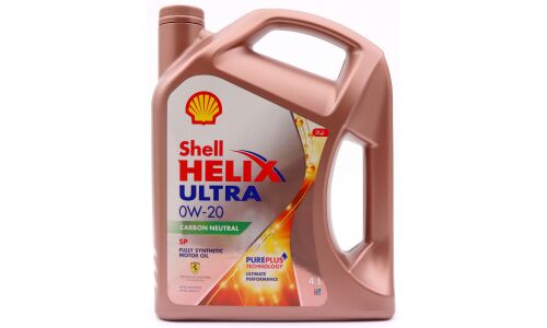 Масло моторное Shell Helix Ultra 0w20, синтетическое, API SP, ACEA C5, универсальное, 4л, арт. 550058089