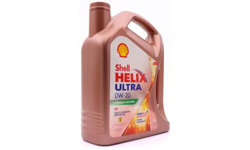 Масло моторное Shell Helix Ultra 0w20, синтетическое, API SP, ACEA C5, универсальное, 4л, арт. 550058089