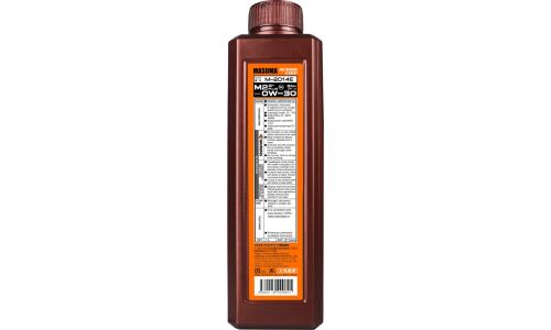 Масло моторное Masuma Motor Oil M2 0w30, синтетическое, API SN+, ILSAC GF-5, для бензинового двигателя, 1л, арт. M-2014E
