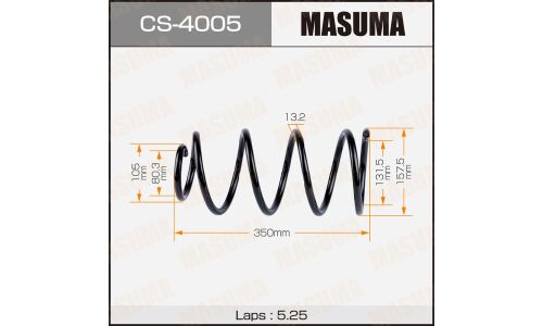 Пружина подвески Masuma, передняя, правая/левая, 1 шт, арт. CS-4005