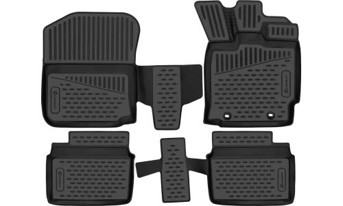 Коврики модельные Autofamily 3D, для Toyota Passo 2016+ (правый руль), для переднего и заднего ряда, полиуретан, черный цвет, 4 шт, арт. ELEMENT3DA36135210k