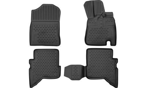 Коврики модельные Autofamily Element, для Toyota Rush, для переднего и заднего ряда, полиуретан, черный цвет, 4 шт, арт. ELEMENT3DA35027210