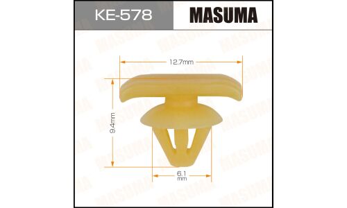 Клипса крепёжная наружнего уплотнителя двери Masuma, для Skoda, Volkswagen, арт. KE-578