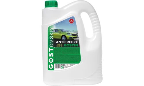 Антифриз GOSTovsky Antifreeze Gostin, зелёный, -40°C, 5кг, арт. 803150