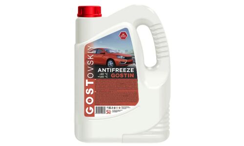 Антифриз GOSTovsky Antifreeze Gostin, красный, -40°C, 5кг, арт. 808789