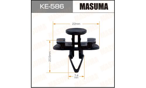 Клипса крепёжная наружнего уплотнителя стекла Masuma, для Volkswagen, арт. KE-586