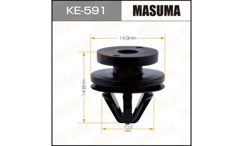 Клипса крепёжная деталей кузова Masuma, для Land Rover, арт. KE-591