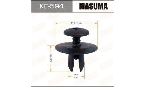 Клипса крепёжная деталей салона Masuma, для BMW, арт. KE-594