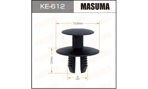 Клипса крепёжная уплотнителей капота Masuma, для Mercedes-Benz, арт. KE-612