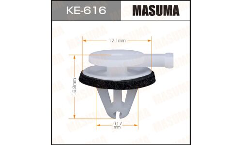 Клипса крепёжная деталей кузова Masuma, для Land Rover, арт. KE-616