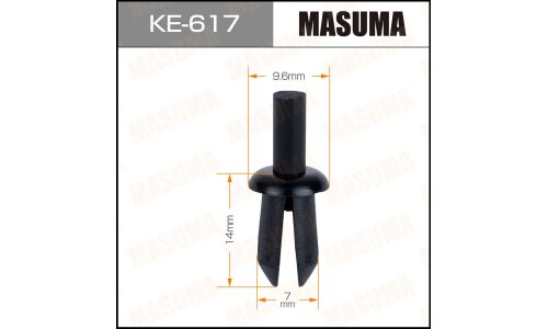 Клипса крепёжная деталей кузова Masuma, для BMW, арт. KE-617