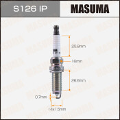 Свеча зажигания Masuma Iridium+Platinum с иридиевым электродом, арт. S126IP