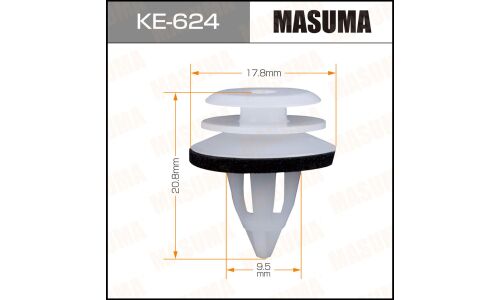 Клипса крепёжная деталей салона Masuma, для BMW, арт. KE-624