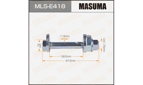 Комплект болта регулировочного (эксцентрика) Masuma MLS-E418, для Mercedes-Benz (OEM A1633500606) (+гайка, шайба)