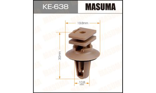 Клипса крепёжная накладок порога Masuma, для BMW, арт. KE-638