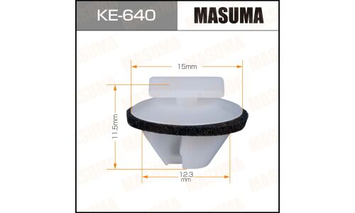 Клипса крепёжная деталей кузова Masuma, для Land Rover, арт. KE-640