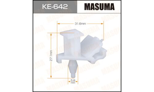 Клипса крепёжная деталей кузова Masuma, для BMW, арт. KE-642