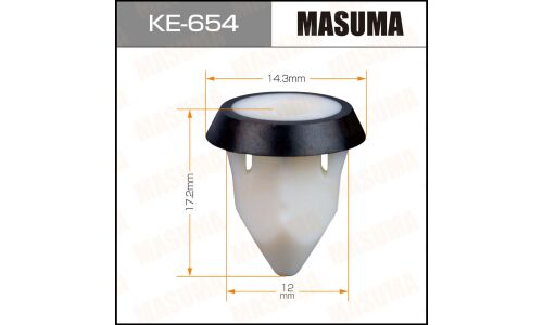 Клипса крепёжная деталей кузова Masuma, для BMW, арт. KE-654