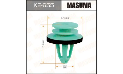 Клипса крепёжная деталей салона Masuma, для Mercedes-Benz, Skoda, арт. KE-655
